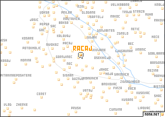 map of Racaj