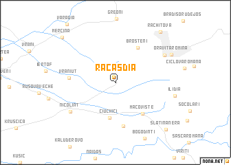 map of Răcăşdia