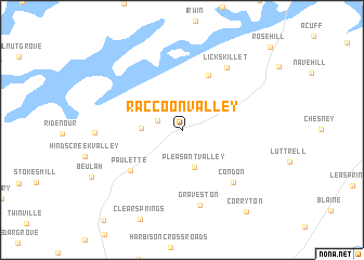 map of Raccoon Valley