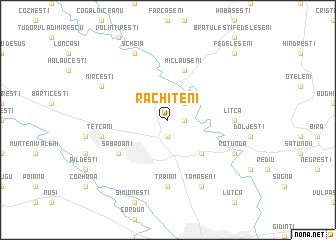 map of Răchiţeni