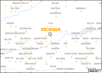 map of Rachkova