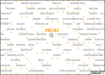 map of Raciąż