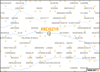 map of Raciszyn