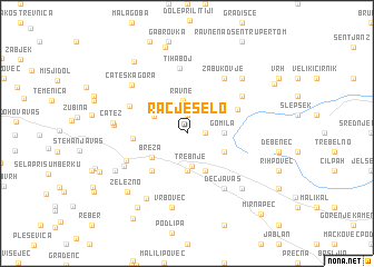 map of Račje Selo