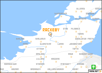 map of Rackeby
