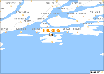 map of Räcknäs