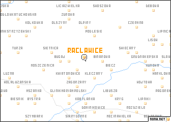 map of Racławice