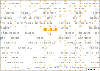 map of Racour