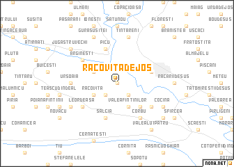 map of Racoviţa de Jos