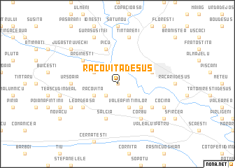 map of Racoviţa de Sus