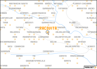 map of Racoviţa