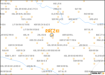 map of Raczki