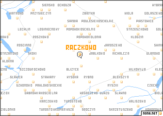 map of Raczkowo