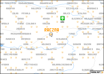 map of Raczna