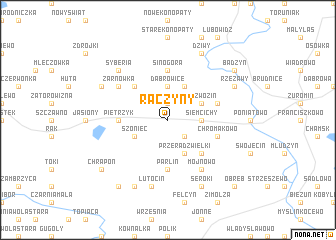 map of Raczyny