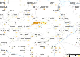 map of Raczyny