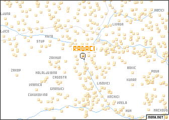 map of Radaci