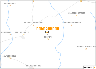 map of Rada de Haro