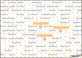 map of Radagama