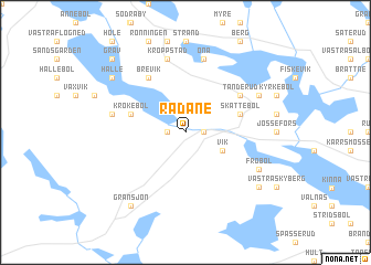 map of Rådane