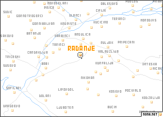 map of Radanje