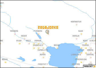 map of Rädbjörka