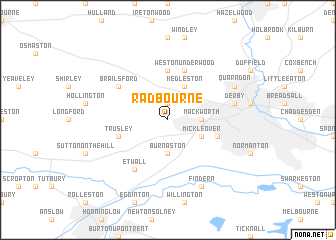 map of Radbourne