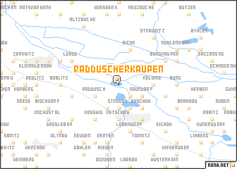 map of Radduscher Kaupen