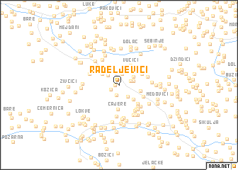 map of Radeljevići
