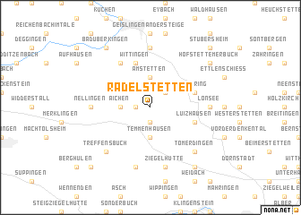 map of Radelstetten