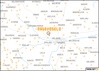 map of Rađevo Selo