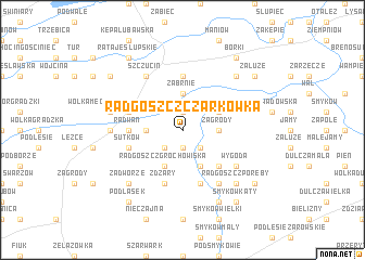 map of Radgoszcz Czarkówka