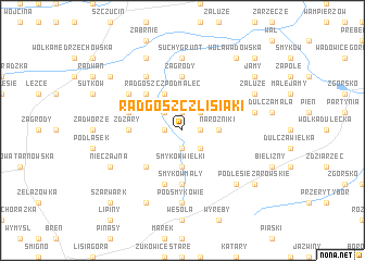 map of Radgoszcz Lisiaki