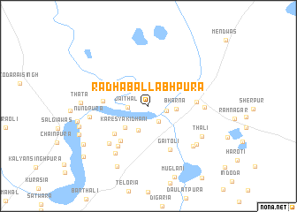 map of Rādhāballabhpura