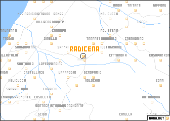 map of Radicena
