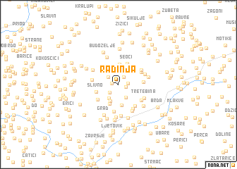 map of Radinja