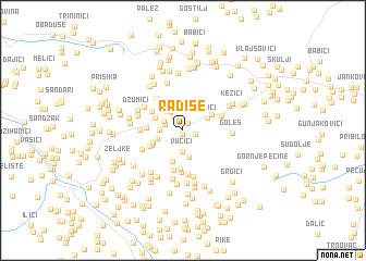 map of Radiše