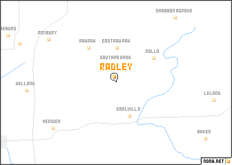 map of Radley