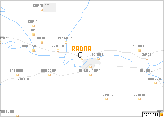 map of Radna