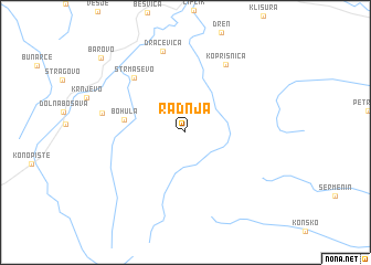 map of Radnja
