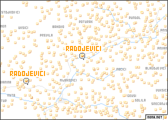 map of Radojevići