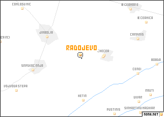 map of Radojevo
