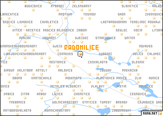 map of Radomilice