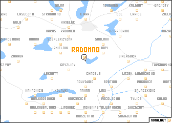 map of Radomno