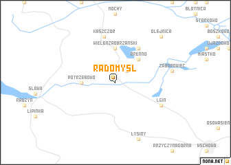map of Radomyśl