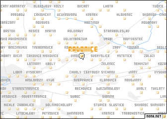 map of Radonice