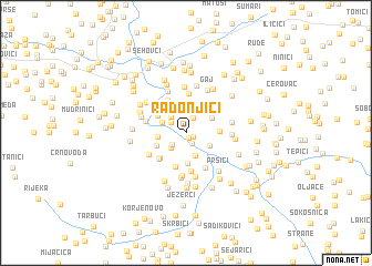 map of Radonjići