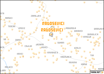map of Radoševići