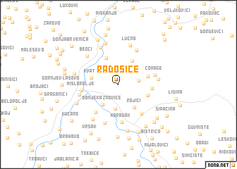 map of Radošiće