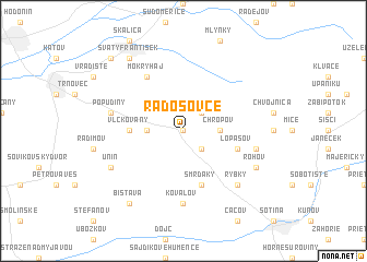 map of Radošovce